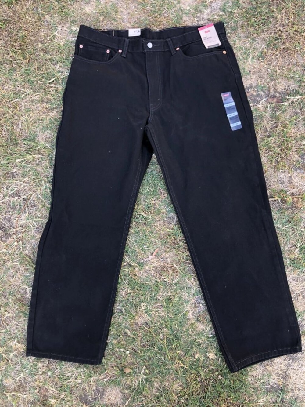 Levi's Jeans 550 Black Relaxed Fit Denim Men's 38x30 - New with Tag